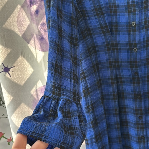 Torrid Mini Stretch Challis Shirt Dress Size 1 - Picture 3 of 6